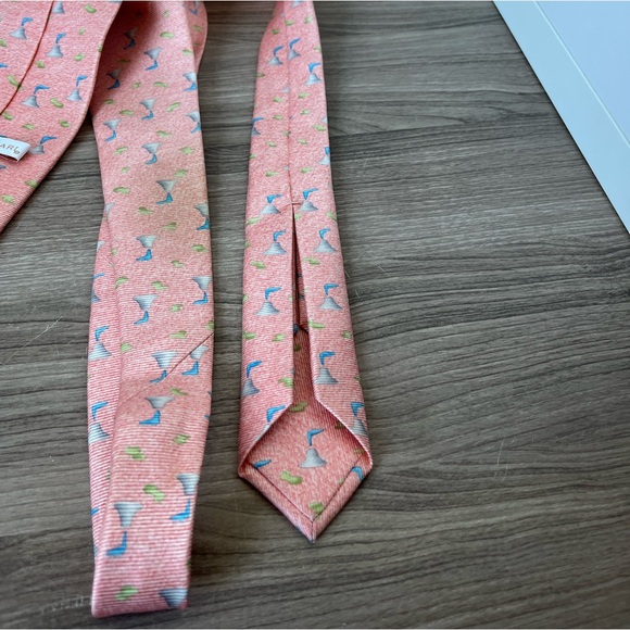 BVLGARI TIE Pink Peach 100% Silk - Picture 5 of 9